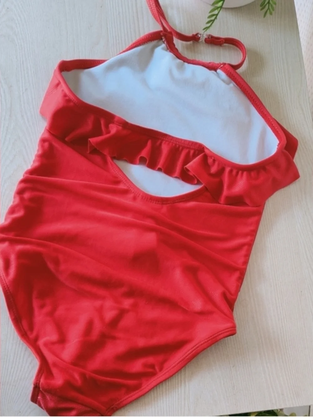 Disney Eleanor of Avalor Little Girls Red Swimsuit Size 5/6